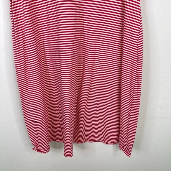 Catherines Womens Plus Size 1X Mini‎ T Shirt Dress Striped Cotton Short Sleeve - Picture 3 of 9